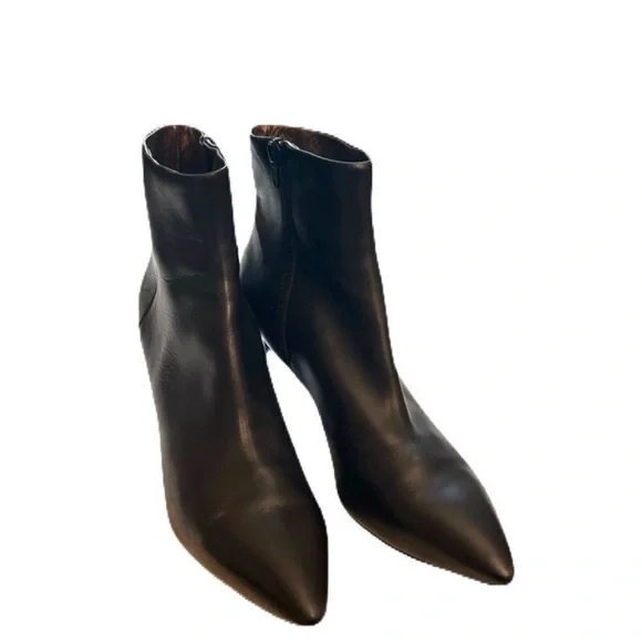 Agl Leather Pointed Toe Ankle Boots - Picture 2 of 9